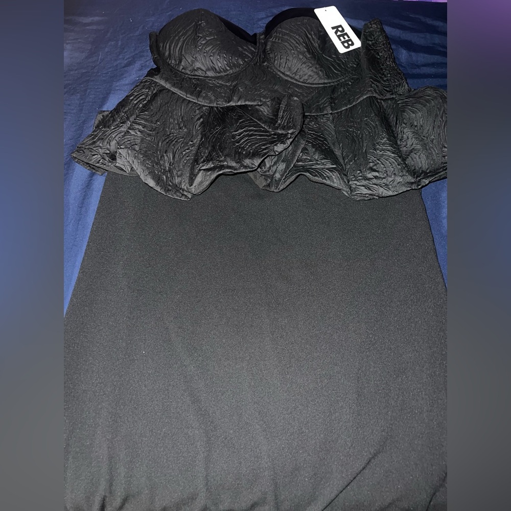 Rebdolls Black Strapless Dress